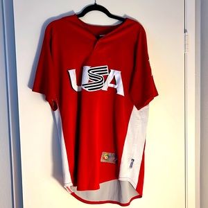 USA World Baseball Classic Batting Practice Jersey ‘09, Red, L